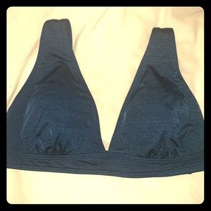 Navy athleta swimsuit top